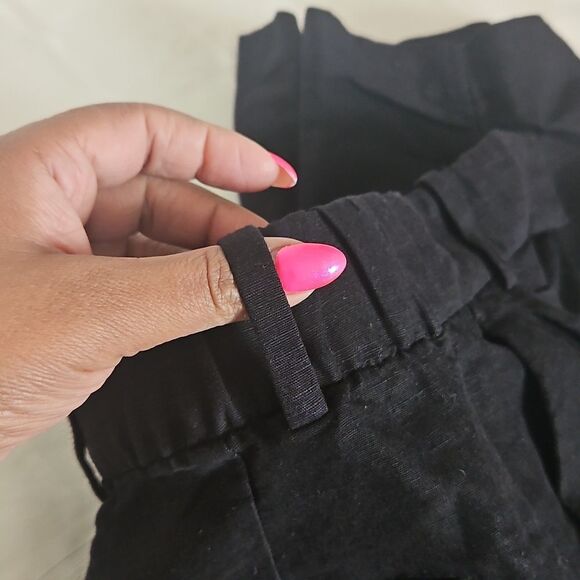 H&M Women's Linen Blend Wide Leg Dress Pants Size 0 Black - Picture 12 of 16
